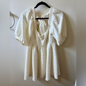 Free People Violet Mini Puff sleeve Dress M